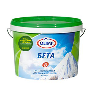 Краска для стен и потолков латексная БЕТА 2,5л Олимп