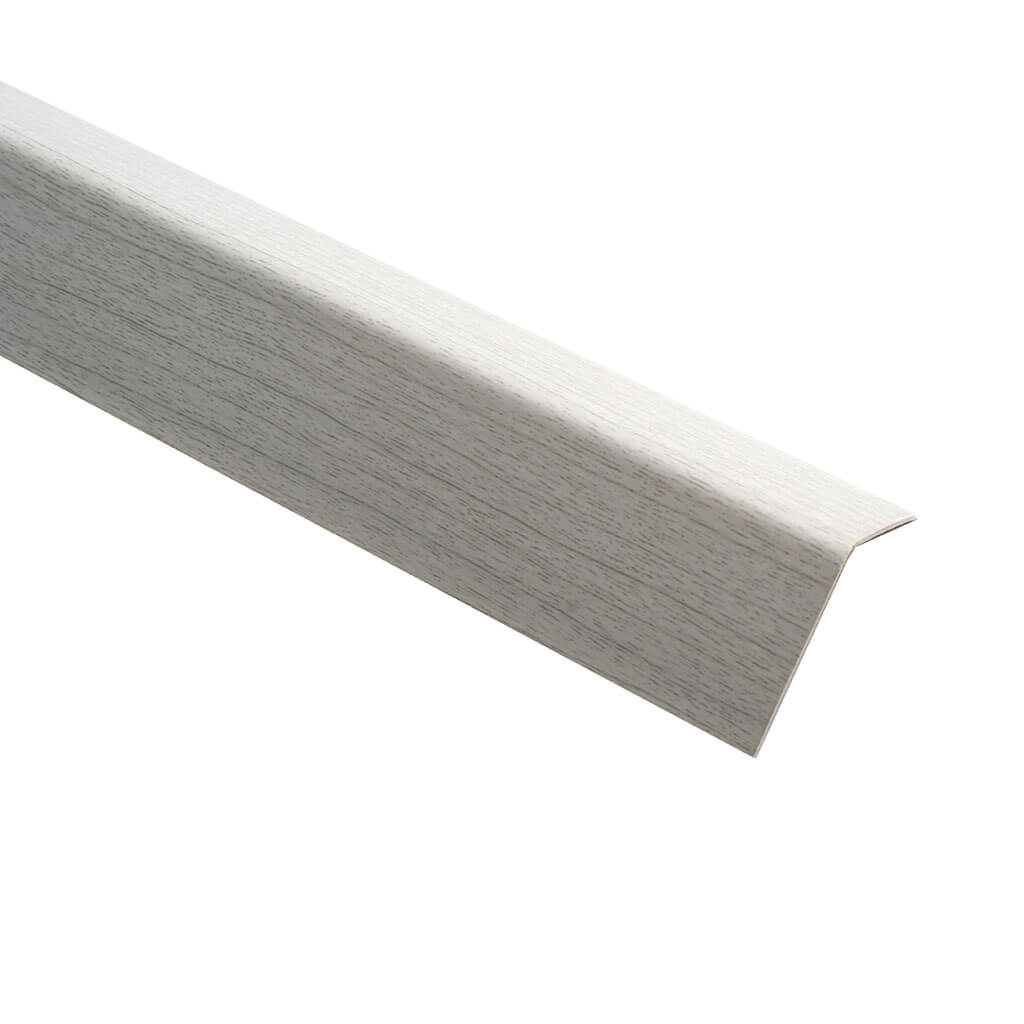 Угол ПВХ Ясень серый 30*30 мм текстурированный L=2,7 м