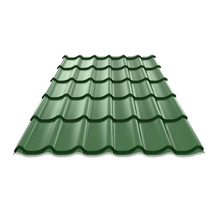 Металлочерепица Монтеррей  зеленый 2250*1190 (ПЭ-6005) (1 лист -2,678м2) НЕКОНДИЦИЯ