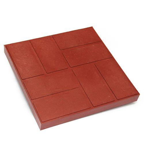 Плитка полимерпесчаная 45*45*3 красная ( поддон 50м.кв 250шт  5шт м.кв)
