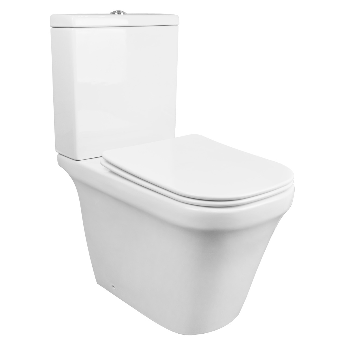 Унитаз-компакт Azario Candy 370х620х780 напольный,безободковый,с бачком и сиденьем микр(AZ-1503B).