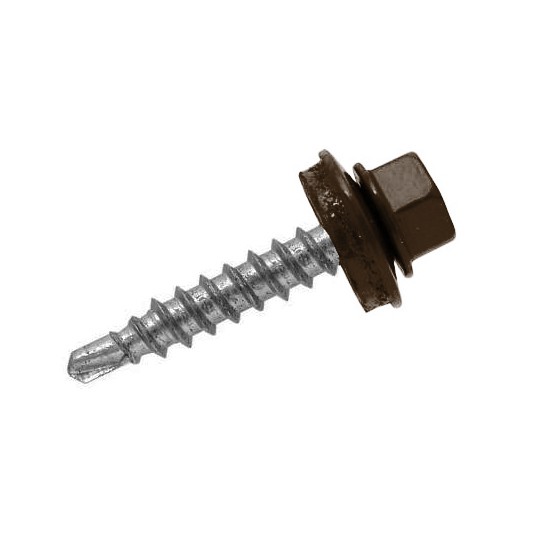 Саморезы 19*4,8 мм (8017 т.коричневый) шт.