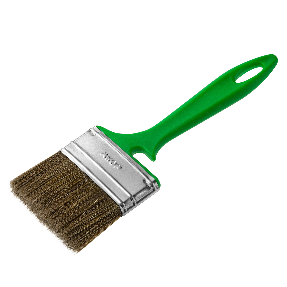 Кисть плоская для дерева Акор Эксперт, смешанная щетина, пластиковая ручка, 70 x 12 мм 174 12 070
