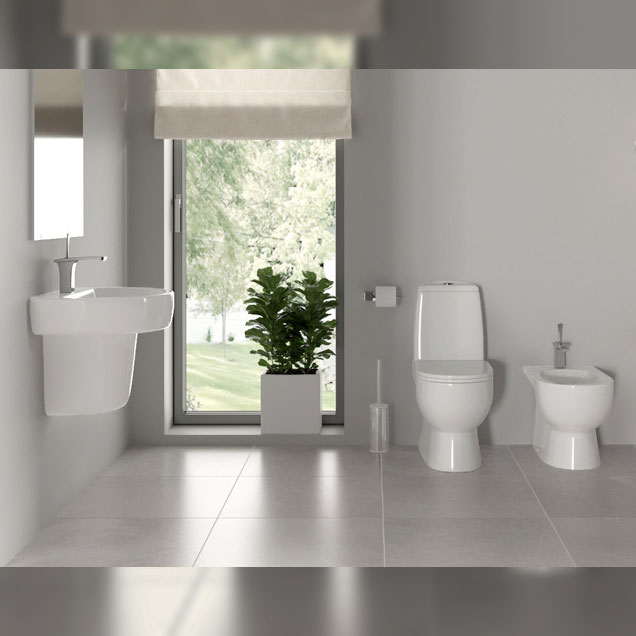 Унитаз-компакт Sanita Lux BEST Comfort ,2 клав.,нижний подвод,сиденье дюропл.soft close АКЦИЯ
