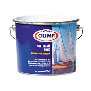 Лак яхтный п/матовый 0,9л Олимп