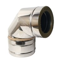 Сэндвич-колено 90* д150/250  К (на конденсат) нерж 0,5мм / оц 0,5мм  СМ