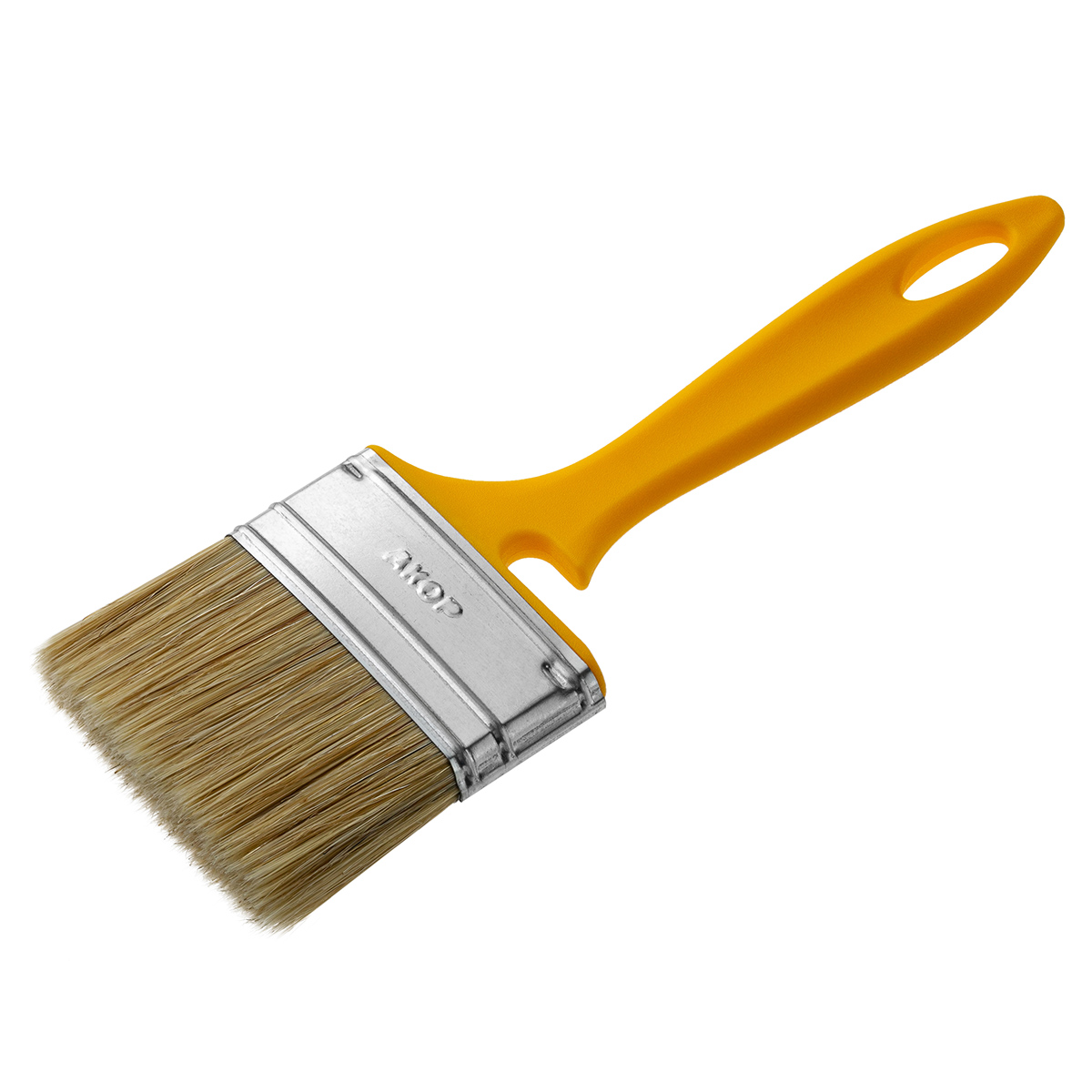 Кисть плоская для эмалей Акор Эксперт, смешанная щетина, пластиковая ручка, 70 x 12 мм 172 12 070