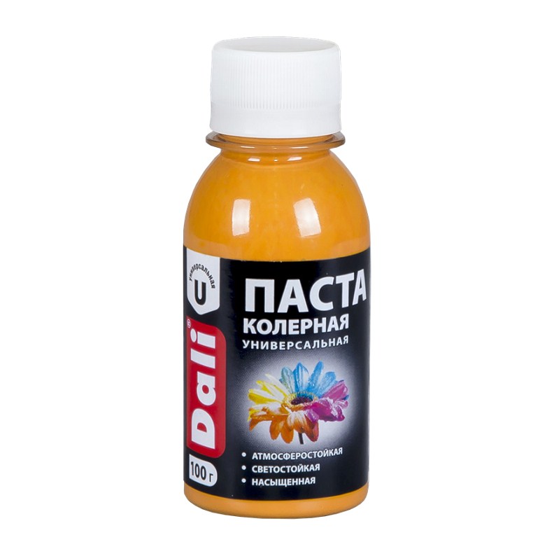 Паста колер универс оранжевая 0,1 кг Dali