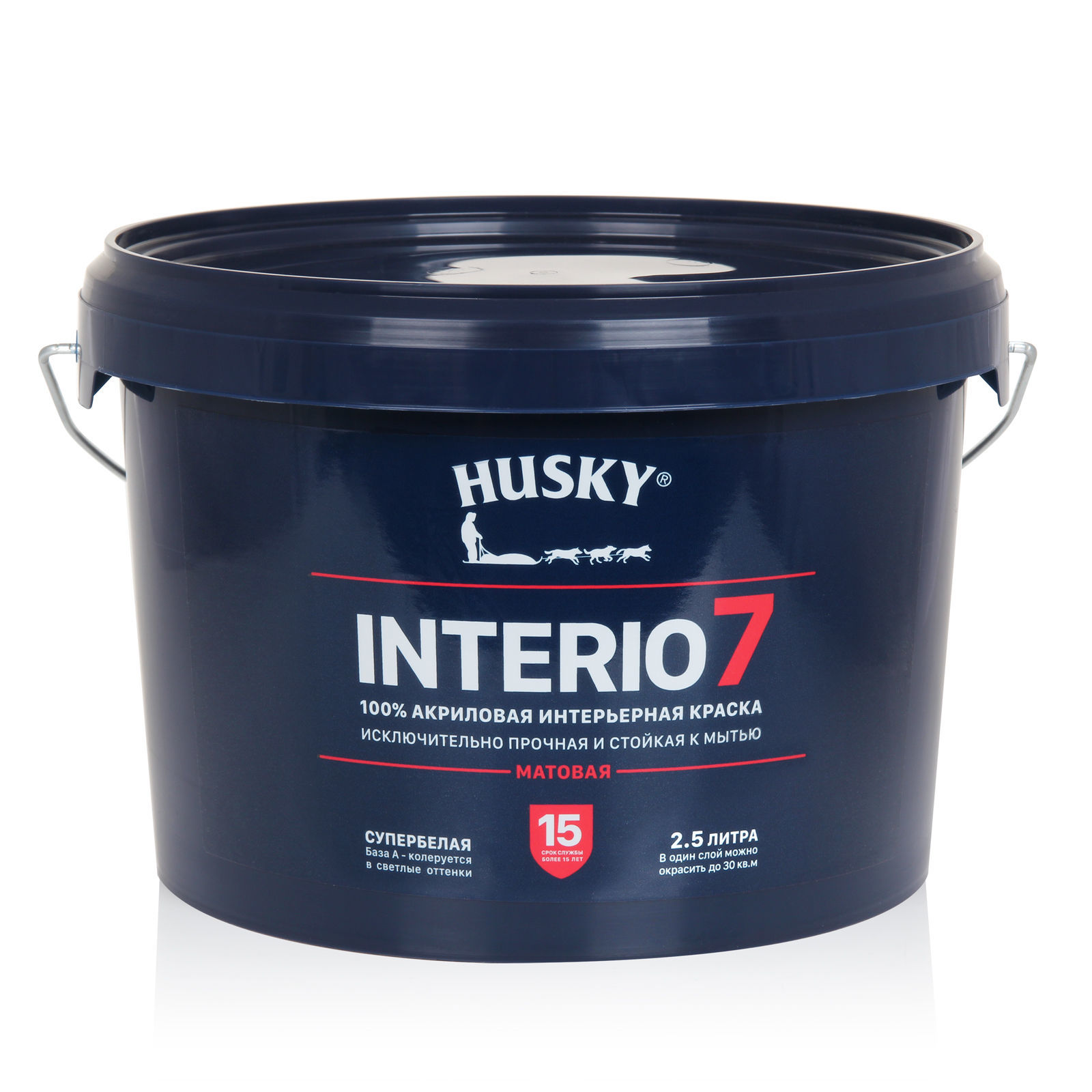 Краска интерьерная HUSKY INTERIO 7 матовая 2,5 л