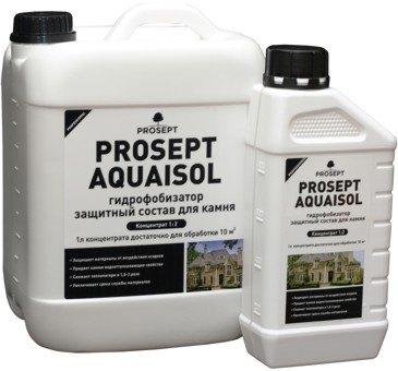 Гидрофобизатор водоотталк. пропитка для камня концентрат 1:2, 5л ПРОСЕПТ AQUAISOL