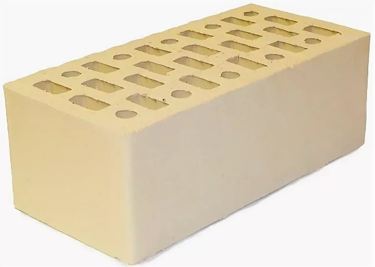 Кирпич керам. лицевой пустотелый утолщенный Слоновая кость М-150/50 328 шт