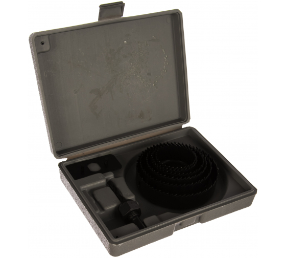 Набор коронок по дереву 8шт. в кейсе 51-57-67-76-88-102 мм