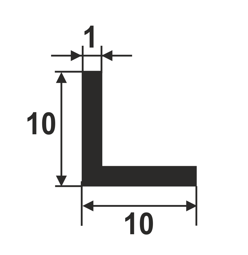 Угол ал.10*10*1 (2,0м) анод.бронза 504л (уп 01.2000.504л)