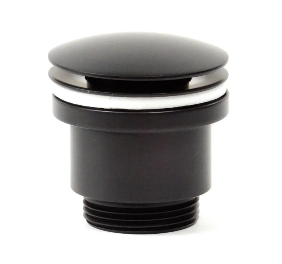 Донный клапан для раковины Click-Clack без перелива FRAP F62-7 Чёрный
