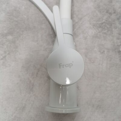 Смеситель для кухни Frap гибкий излив (белый) F4552-8 АКЦИЯ