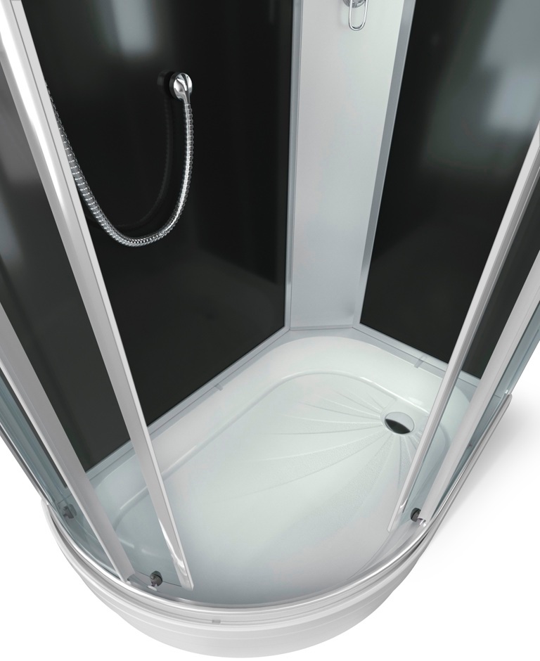 Душ кабина Erlit 120*80*226 арт.ER351226R-C4/С2 RUS тонир/стекло средний  поддон 26 см  тропич душ, ручной душ, (Правая) 