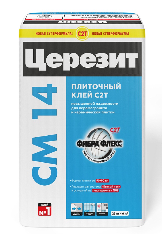 Клей плиточный ЦЕРЕЗИТ См-14