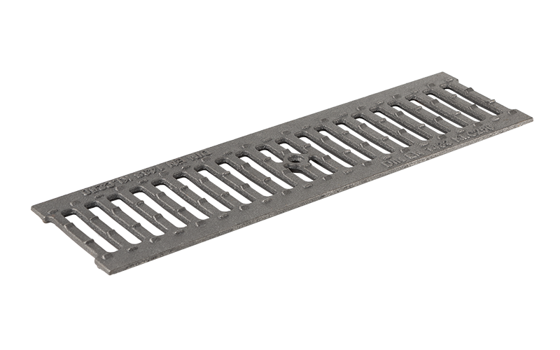 Решетка водоприемная STANDART 100 чугунная щелевая грунт кл.С250 Ecoteck