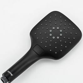 Душевая система с тропическим душем Gappo G2407-6, со смесителем, черная