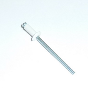 Заклепка ZK 4,0х10 мм белый - 9003 алюминий