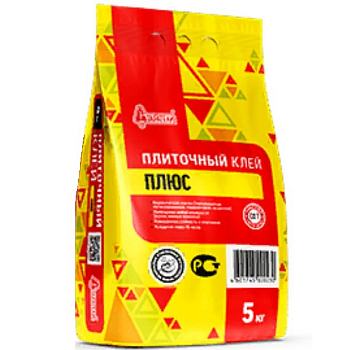 Клей плиточный Плюс 5 кг Старатели (12шт)