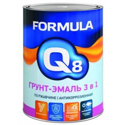 Грунт эмаль по ржавчине черная 0,8кг 3 в 1 