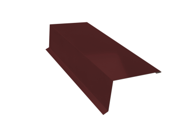 Планка торцевая коричневый 100х100х2000 мм ПЭ-8017 ЭКО