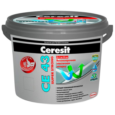 Затирка CE-33 ТЕМНО-КОРИЧНЕВЫЙ супер для швов 1-6 мм 5 кг Церезит