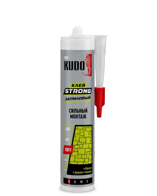 Клей монтажный KUDO STRONG КВК 341  акриловый белый 280мл (12)
