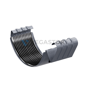 Соединительный элемент желобов ф125 мм ПЭ (Ral 7024 графит) ЭКО