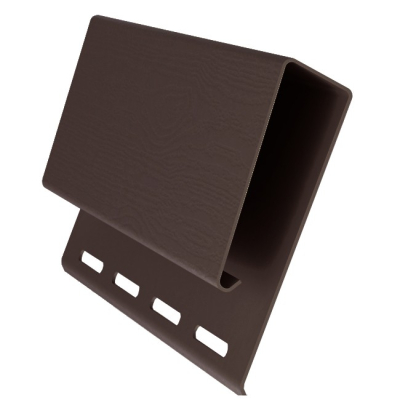 J-профиль широкий корчневый (наличник) 3,05м Гранд Лайн (20 шт.уп)