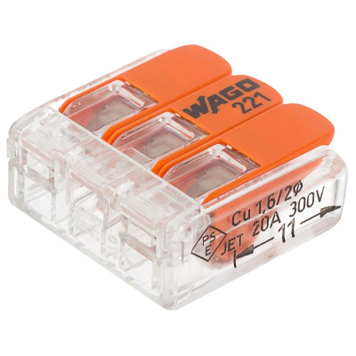 Клеммник с зажимом WAGO 3* (3-2,5) 221-413