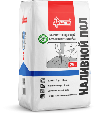 Пол наливной быстротвердеющий 5-80мм 25кг Старатели