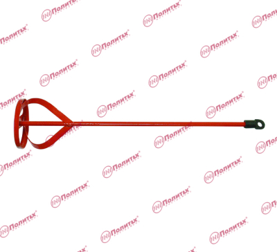 Миксер 60 * 400 мм для красок металлический окрашенный, до 10кг, Политех, арт.1091060