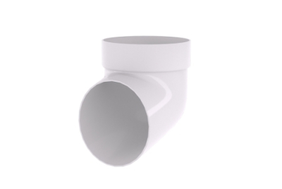 Колено сливное белое RAL 9003 Grand Line