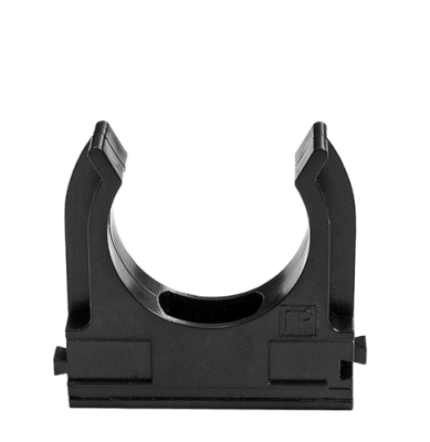 Клипса для гофры d16мм ЧЕРНАЯ