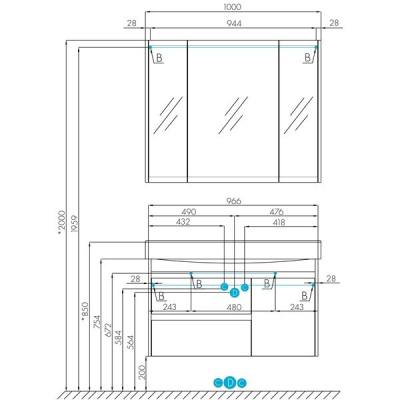 схема мебель