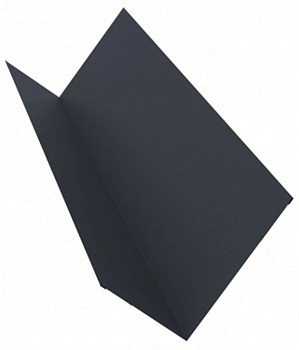 Планка примыкания верхняя 2000*250*147 ПЭ (Ral 7024) графит ЭКО