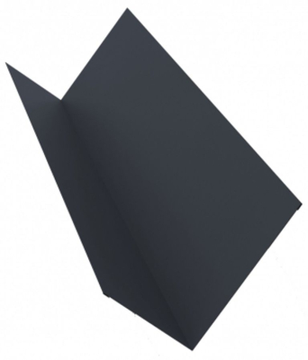 Планка примыкания верхняя 2000*250*147 ПЭ (Ral 7024) графит ЭКО