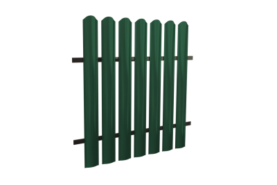 Штакетник Стандарт М-образный фигурный 100*1500 мм металл ПЭ-6005 зеленый НЕКОНДИЦИЯ