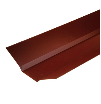 Планка ендовы внешняя 2000*90*25*70*25*90 ПЭ (Ral 8017) коричневый ЭКО