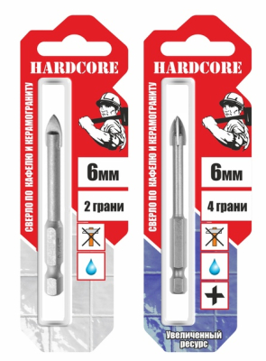 Сверло по кафелю и стеклу 4 мм, 