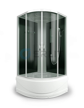Душ кабина Erlit 90*90*215 арт.ER3509TP-C4  тонир стекло  высокий поддон тропич душ, ручной душ, АКЦИЯ 