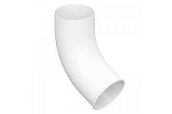 Колено сливное ф90мм ПЭ (Ral 9003 белый) ЭКО