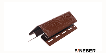 Угол наружный коричневый 3,00 м FineBer (5 шт.уп) 