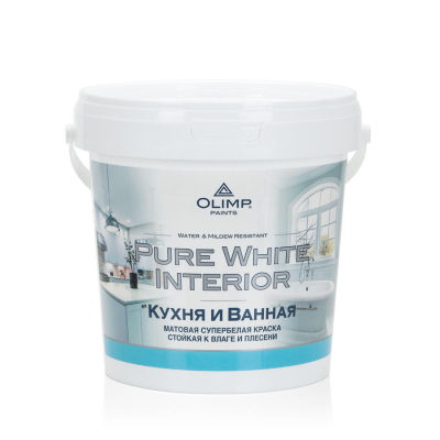 Краска для кухонь и ванных комнат Olimp 0,9 л