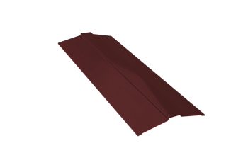 Планка конька плоского коричневый 150х150х2000 мм ПЭ-8017