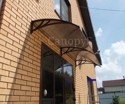 Козырек FARACS коричневый 1500 (Кроншт. Коричневый - Поликарбонат Бронза)