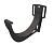 Кронштейн желоба Классика ПВХ 120 slider графит RAL 7024 Grand Line