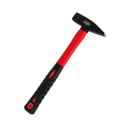 Молоток 500 г, кованый, квадрат. боек, стеклопласт. обрезинен ручка, 